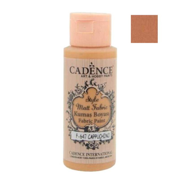 Матовая краска для ткани Cadence Style Matt 647, цвет Капучино