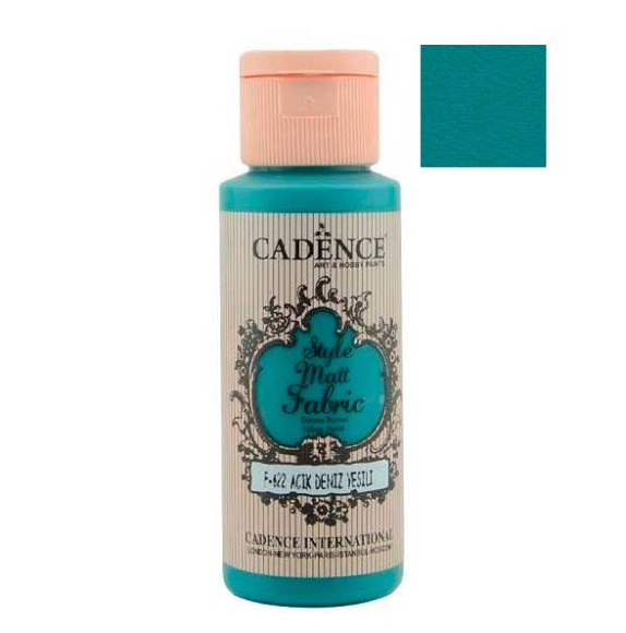 Матовая краска для ткани Cadence Style Matt 622, цвет Светлая морская волна