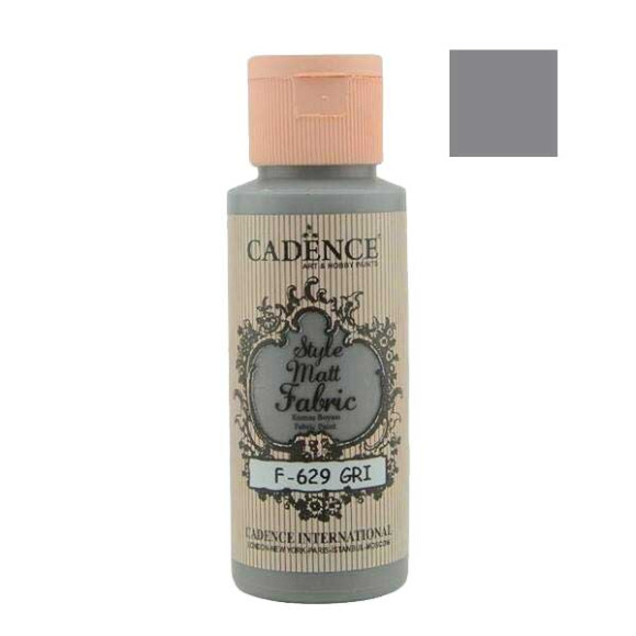 Матовая краска для ткани Cadence Style Matt 629, цвет Серый 