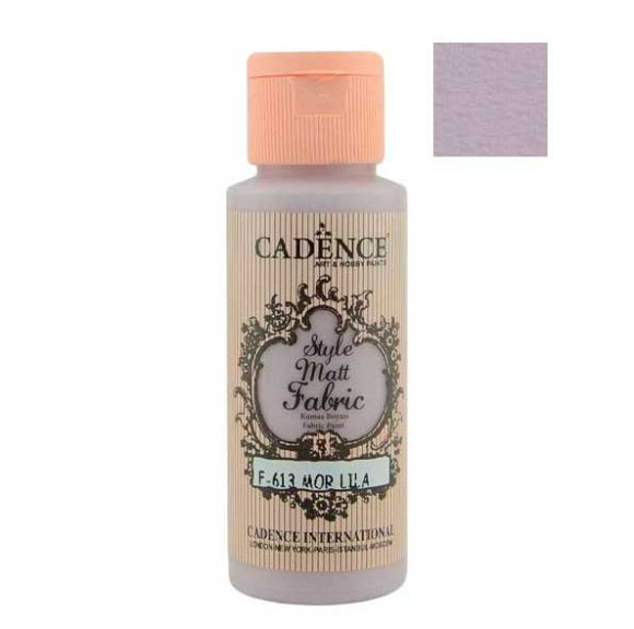 Матовая краска для ткани Cadence Style Matt 613, цвет Фиолетовая сирень