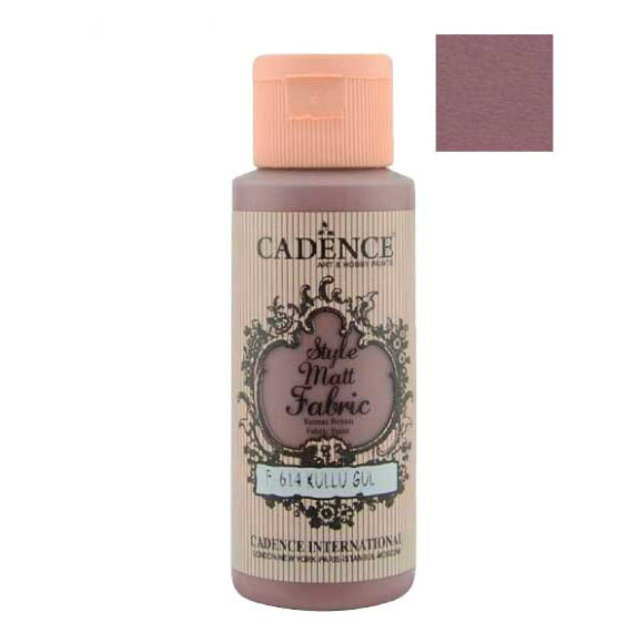 Матовая краска для ткани Cadence Style Matt 614, цвет Пепельно-розовый