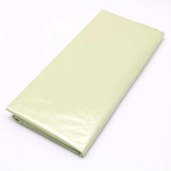 Бумага перламутровая тишью, 10 листов, tissue paper, цвет Пастельный зеленый