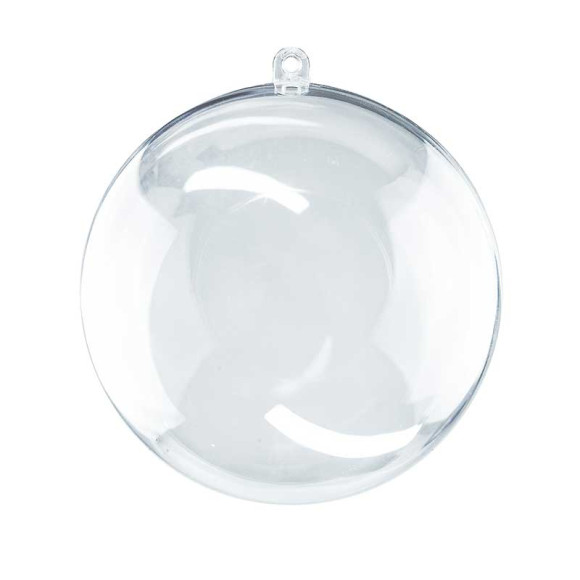 Прозрачный шар, 6 см, пластиковый