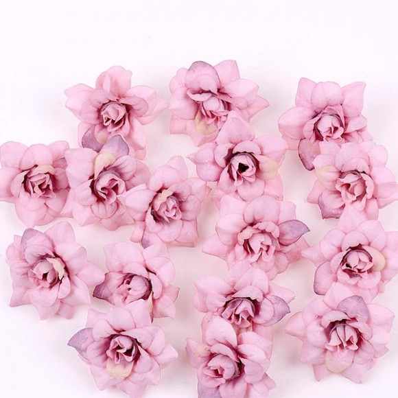 Набор цветов "Гардении",4 см, цвет розовый 