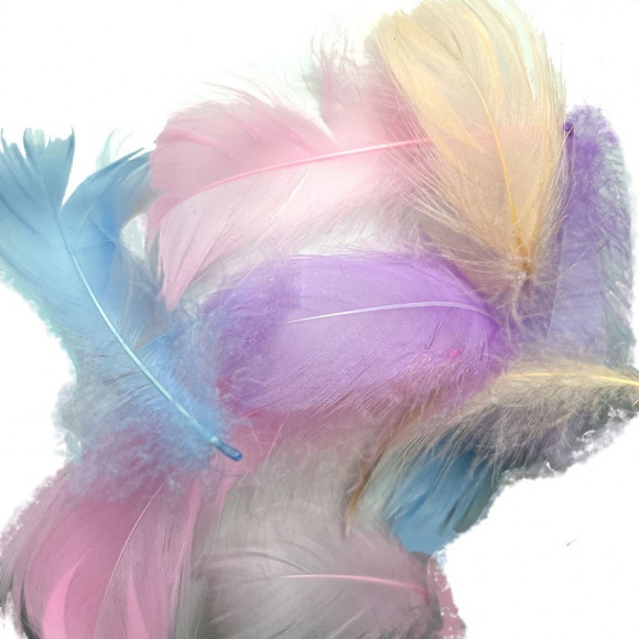 Цветные декоративные перья