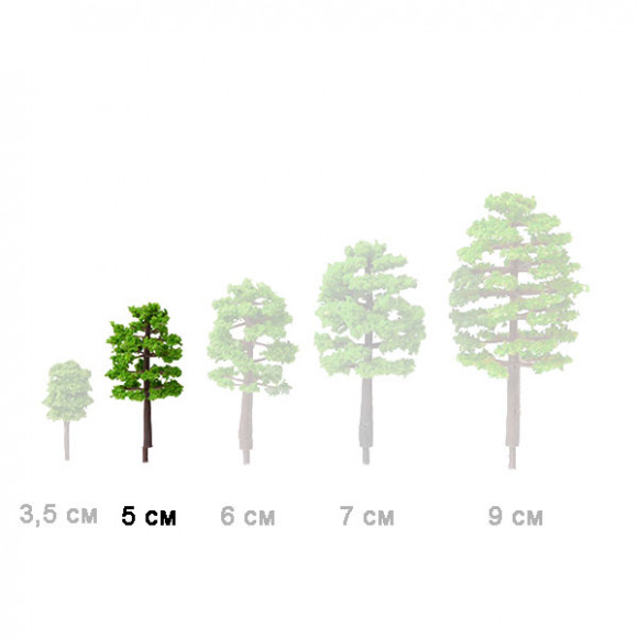 Макетное дерево Дуб светлый 50 мм