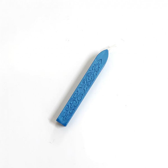 Сургуч с фитилем, цвет голубой, металлик - 026