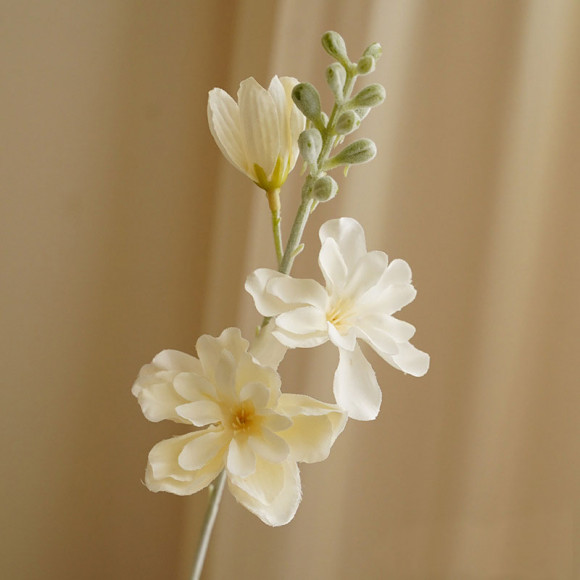 Mini delphinium branch, cream