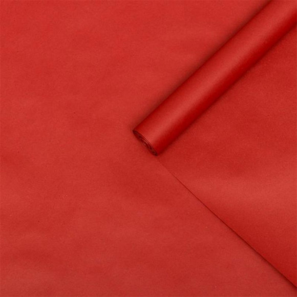 Крафт бумага "Красный", рулон, 10 метров