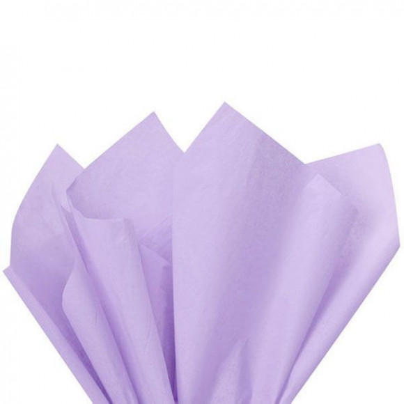 Бумага тишью светло-сиреневая, 10 листов, tissue paper