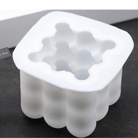 Молд "Кубик-рубик "Баблс" 6 см, для изготовления свечей