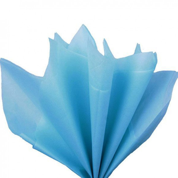 Бумага тишью ярко-голубая, 20 листов, tissue paper