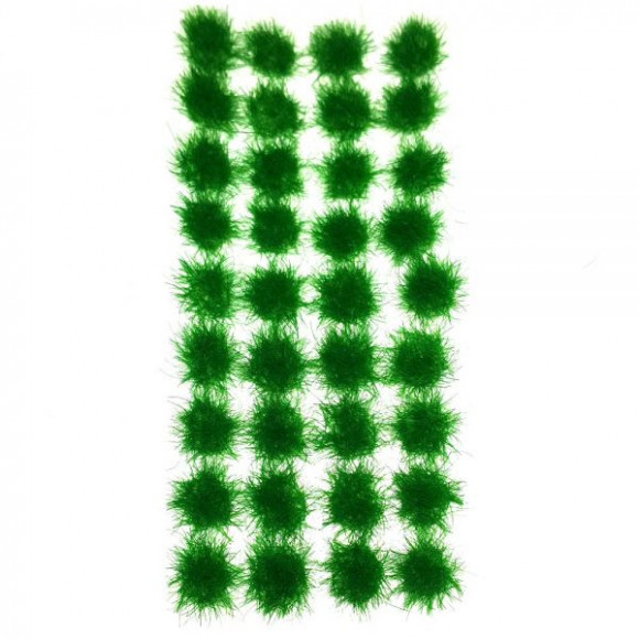 Пучок травы для макета 36 штук, цвет изумрудный зеленый