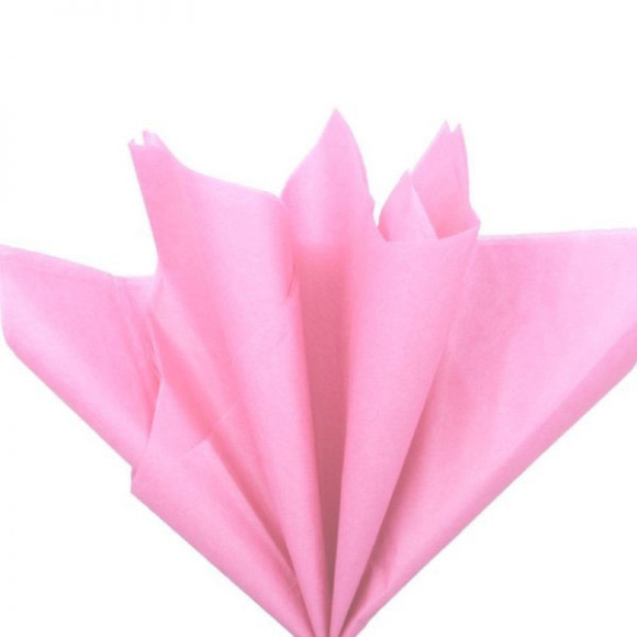 Бумага тишью розовая, 10 листов, tissue paper