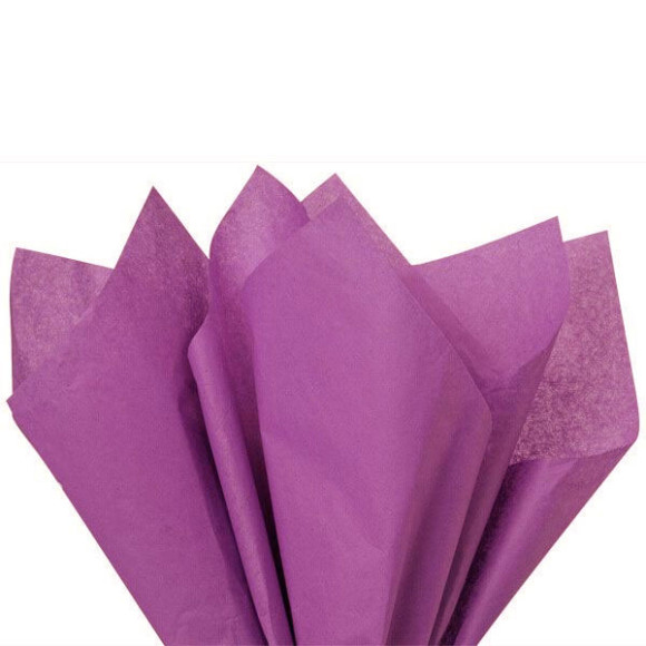 Бумага тишью фуксия, 10 листов, tissue paper