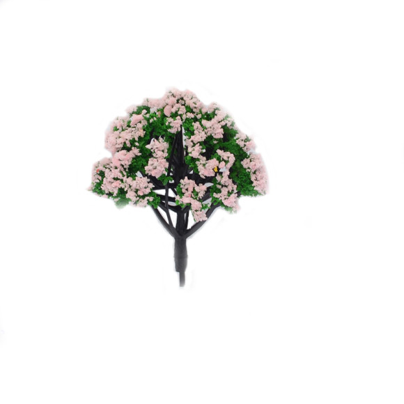 Макетное цветущее бледно-розовое дерево 50 мм