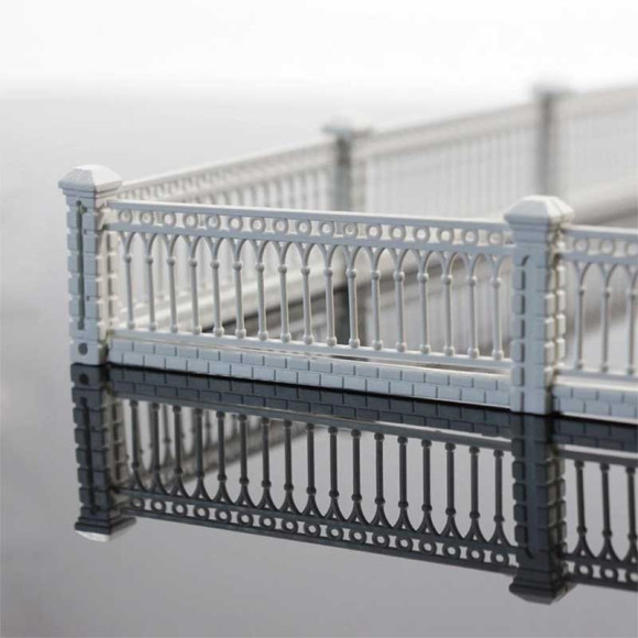 Забор с колоннами № 3 для макета М1:100