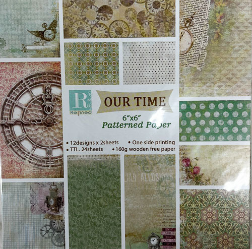 Набор бумаги для скрапбукинга "Our time" 6" x 6"