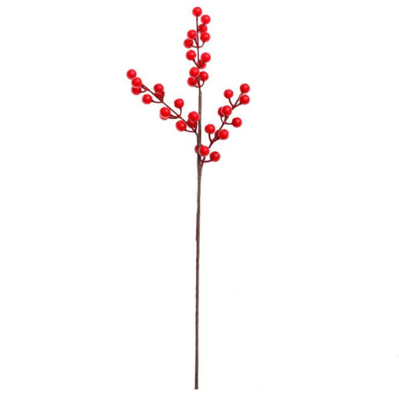 Веточка ягодок, цвет Красный 35 см