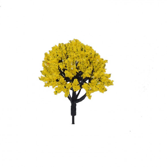 Макетное цветущее желтое дерево 50 мм  