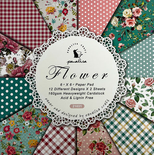 Набор бумаги для скрапбукинга "Flower" 6" x 6"