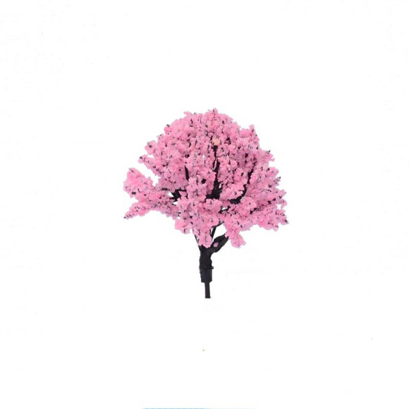 Макетное цветущее бледно-розовое дерево 50 мм