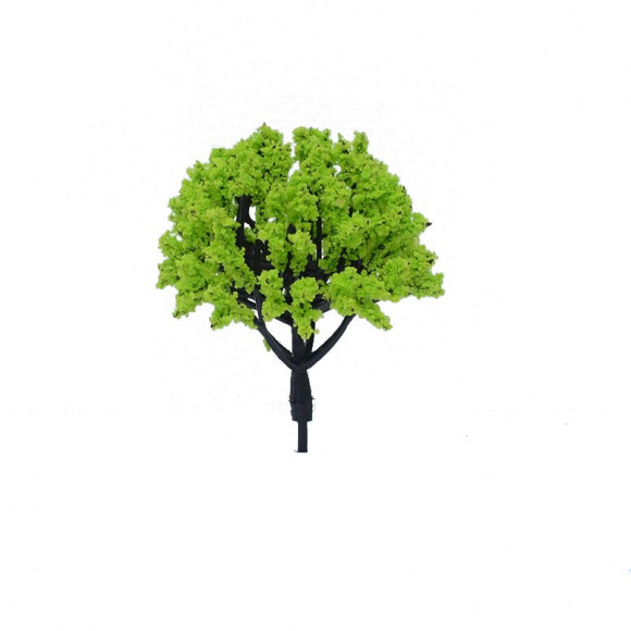 Макетное цветущее светло-зеленое дерево 50 мм