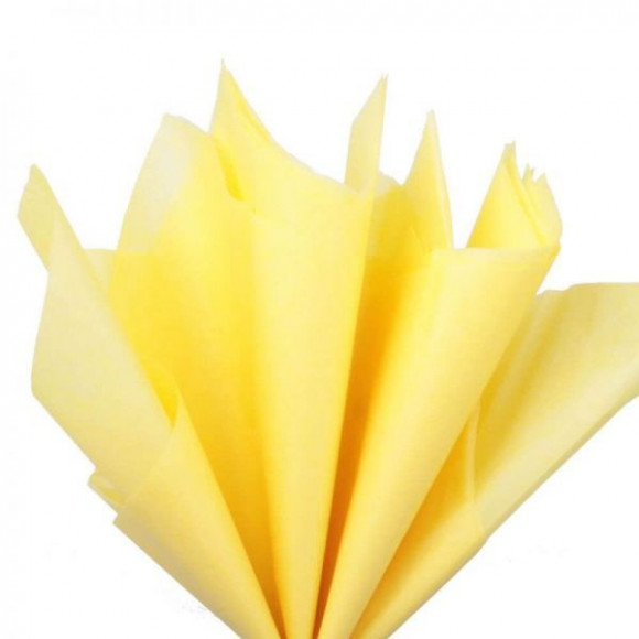 Бумага тишью лимонная, 10 листов, tissue paper