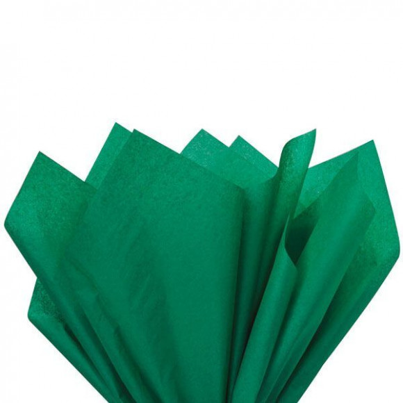 Бумага тишью зеленый лес, 10 листов, tissue paper