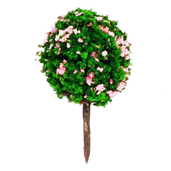 Макетное дерево - куст розово-зеленое
