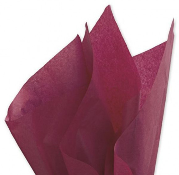 Бумага тишью бордо, 10 листов, tissue paper