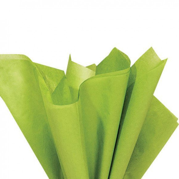 Бумага тишью салатная, 10 листов, tissue paper