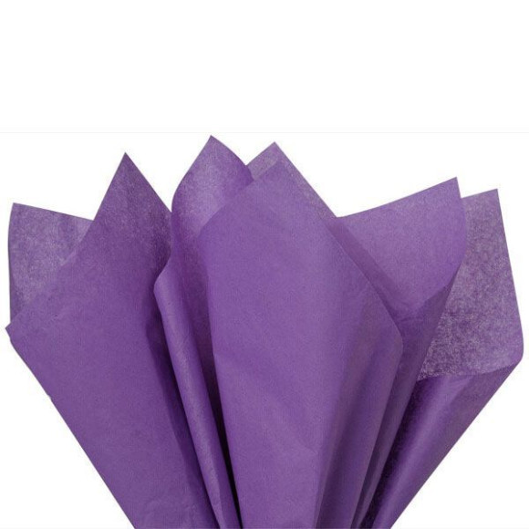 Бумага тишью фиолетовая, 10 листов, tissue paper