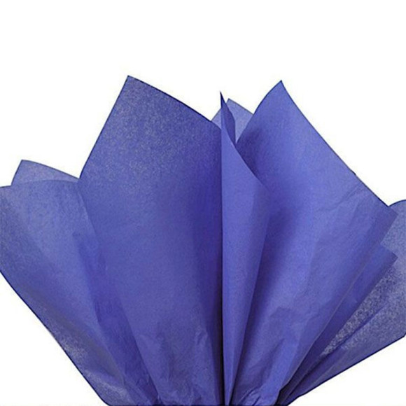 Бумага тишью синяя, 10 листов, tissue paper