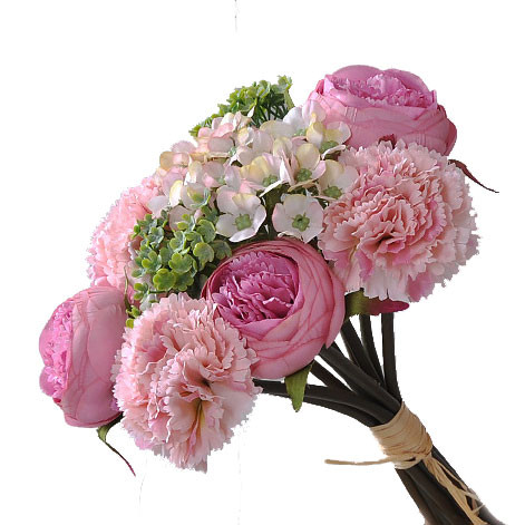 bouquet with buttercups, light pink