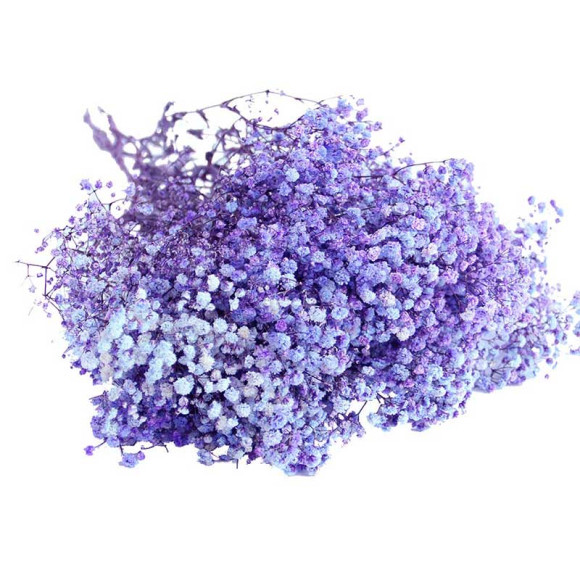 Букет объёмной гипсофилы, цвет глубокий фиолетовый