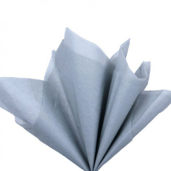 Бумага тишью серая, 10 листов, tissue paper