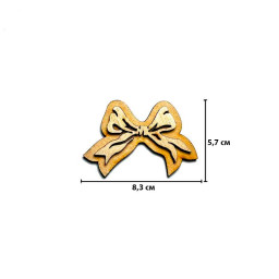 Штамп для ткани Бантик, 5,7 х 8,3 см, Deko.kz