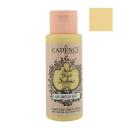 Матовая краска для ткани Cadence Style Matt 604, цвет Ванильный желтый