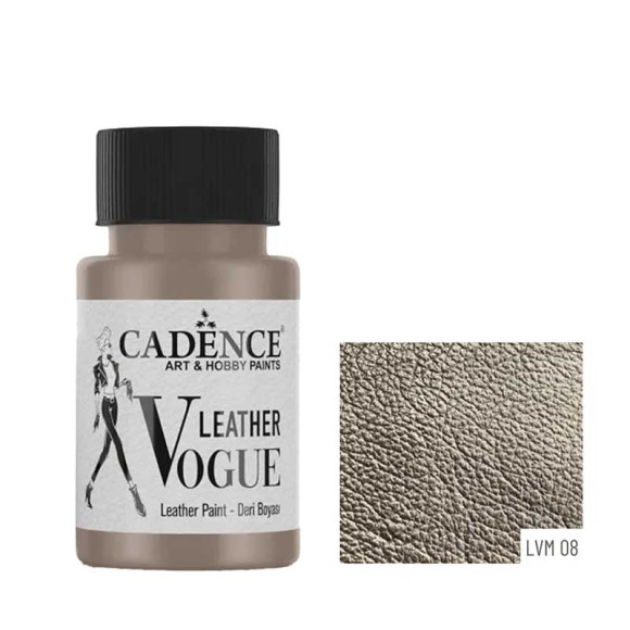 Краска для кожи Cadence Leather Vogue Metallic LVM-08 цвет Антрацит