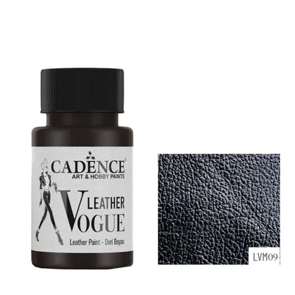 Краска для кожи Cadence Leather Vogue Metallic LVM-09 цвет Черный