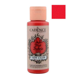 Матовая краска для ткани Cadence Style Matt 609, цвет Земляничный
