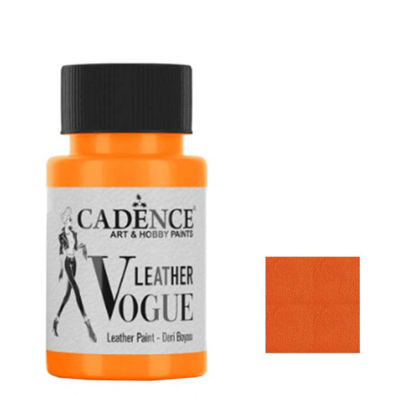 Краска для кожи Cadence Leather Vogue LVF-02 цвет Флуоресцентный Оранжевый