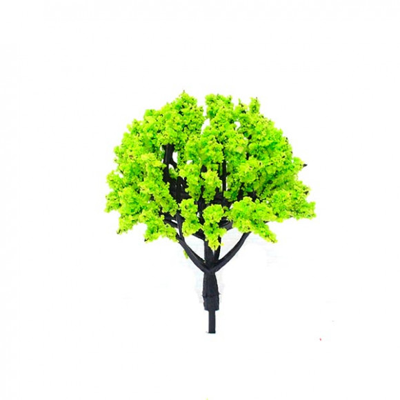 Макетное цветущее салатовое дерево 50 мм     
