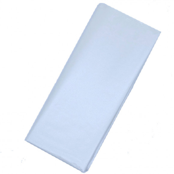 Бумага перламутровая тишью, 10 листов, tissue paper, цвет Белый
